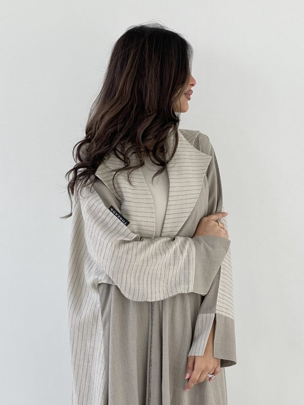 عباية لنن مع كلر